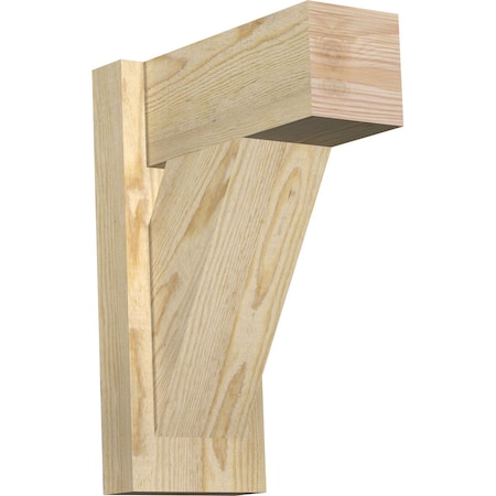 Ekena Millwork Traditional Block Rough Sawn Outlooker, Douglas Fir, 6"W x 12"D x 16"H OUT06X12X16TRA05RDF